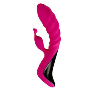 Adrien Lastic Trigger - Rabbit-vibraattori, uudenlaisella teknologialla, klitoriskiihottimella, kolmella moottorilla, silikoninen, pinkki