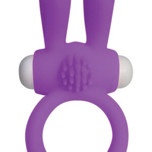 Neon Rabbit Ring Purple Penisrengas vibraattorilla