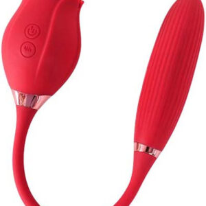 Red Rose Suction + Vibrating Bullet Klitoris stimulaattori