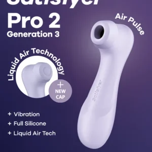 Satisfyer Pro 2 Generation 3 With Liquid Air Purple Paineilmavibraattori